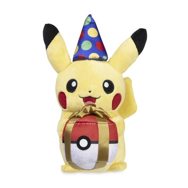 Birthday Pikachu Poké Plush - 9 In.