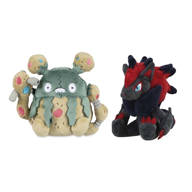 Garbodor & Zoroark Sitting Cuties Plush Bundle