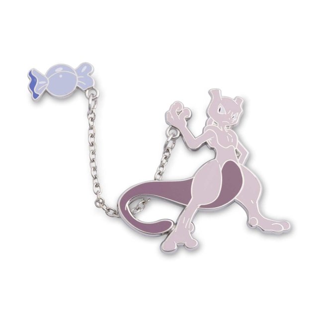 Mewtwo with Rare Candy Pokémon Held Item Pin